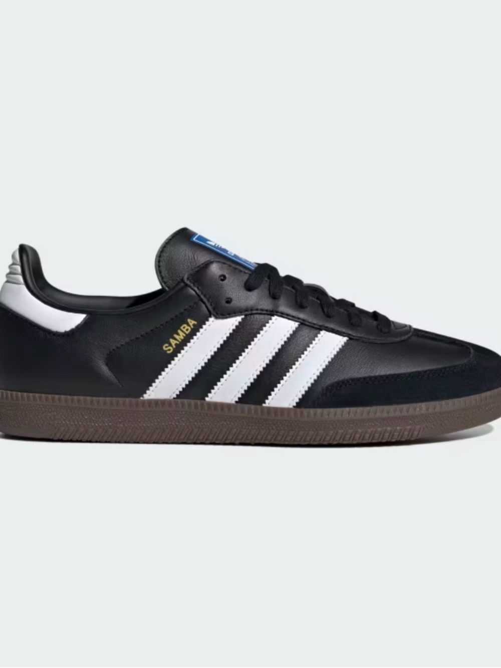 adidas Samba Black White with Brown Gum Sole